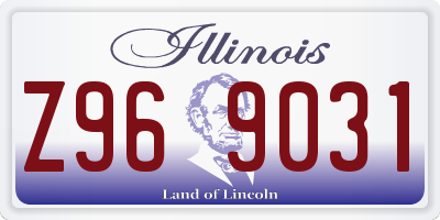 IL license plate Z969031