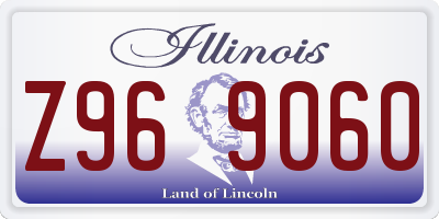 IL license plate Z969060