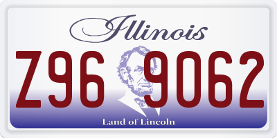 IL license plate Z969062