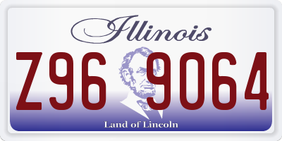 IL license plate Z969064