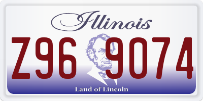 IL license plate Z969074
