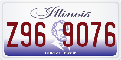 IL license plate Z969076