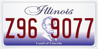 IL license plate Z969077