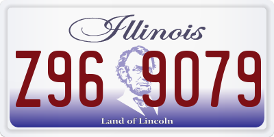 IL license plate Z969079