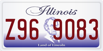 IL license plate Z969083