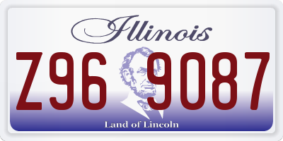 IL license plate Z969087