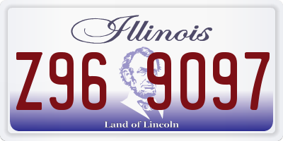 IL license plate Z969097