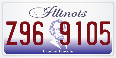 IL license plate Z969105