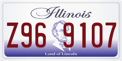 IL license plate Z969107