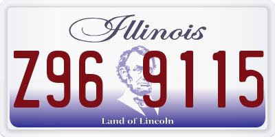 IL license plate Z969115