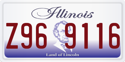 IL license plate Z969116