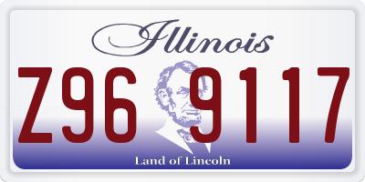 IL license plate Z969117
