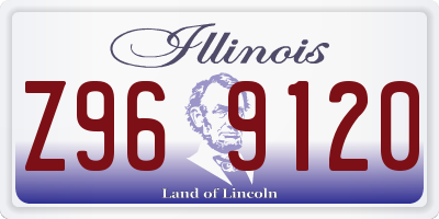 IL license plate Z969120