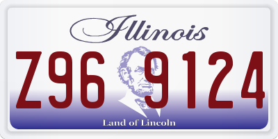 IL license plate Z969124
