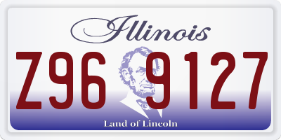 IL license plate Z969127