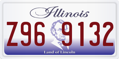 IL license plate Z969132