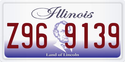 IL license plate Z969139