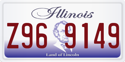 IL license plate Z969149