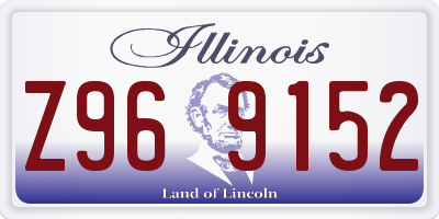 IL license plate Z969152