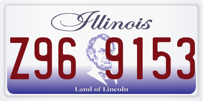 IL license plate Z969153