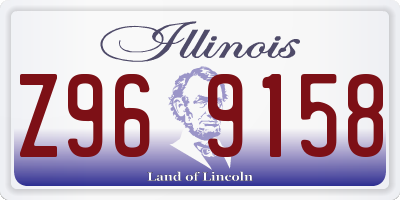 IL license plate Z969158