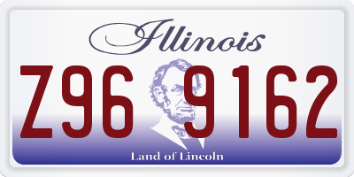IL license plate Z969162