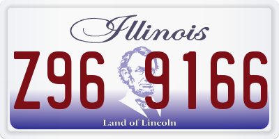 IL license plate Z969166