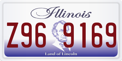 IL license plate Z969169