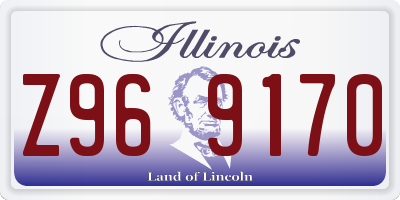 IL license plate Z969170
