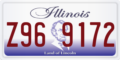 IL license plate Z969172
