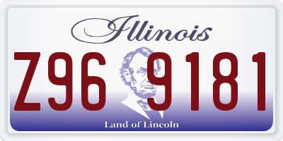 IL license plate Z969181