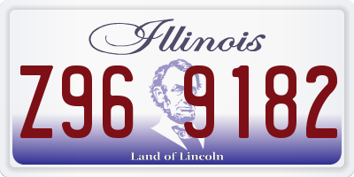 IL license plate Z969182