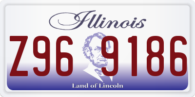 IL license plate Z969186