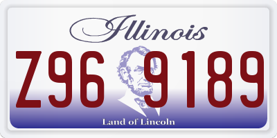 IL license plate Z969189