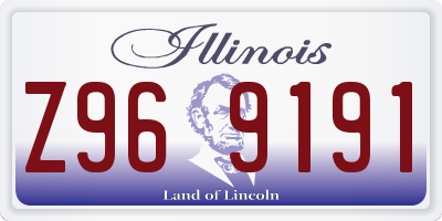 IL license plate Z969191
