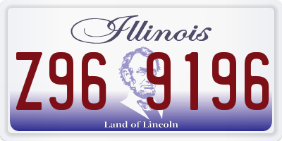 IL license plate Z969196