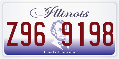 IL license plate Z969198