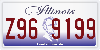 IL license plate Z969199