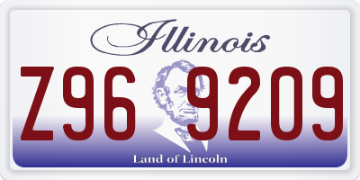 IL license plate Z969209
