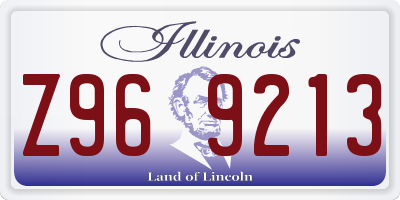 IL license plate Z969213