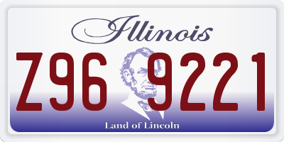 IL license plate Z969221