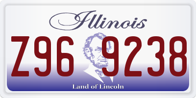 IL license plate Z969238