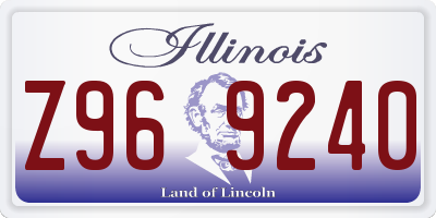 IL license plate Z969240