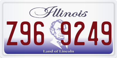 IL license plate Z969249