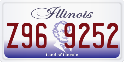 IL license plate Z969252
