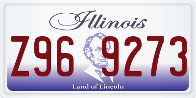 IL license plate Z969273