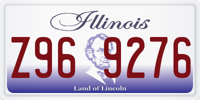 IL license plate Z969276
