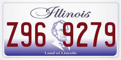 IL license plate Z969279