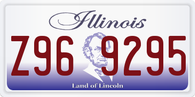 IL license plate Z969295