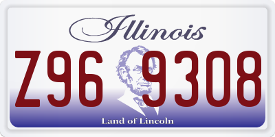 IL license plate Z969308